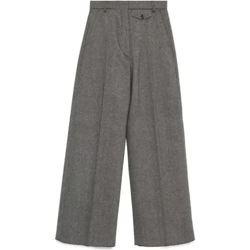 Wide Trousers in Elegant Style , female, Sizes: S - SPORTMAX - Modalova