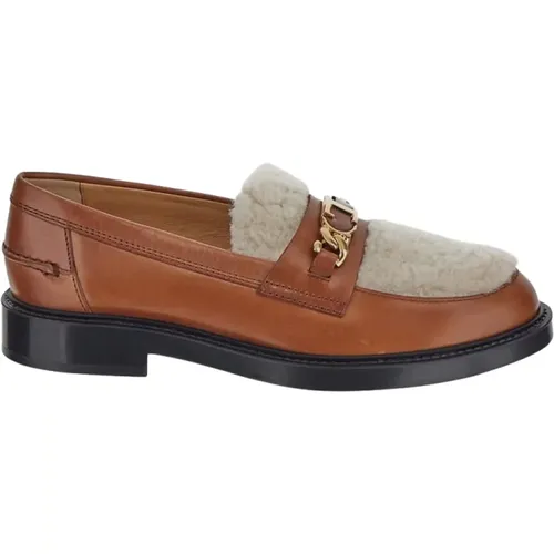 Fur Loafers, Stylish and Cozy , female, Sizes: 7 UK - TOD'S - Modalova