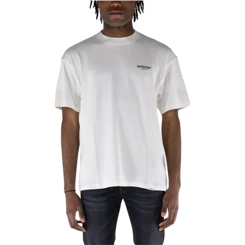 Casual Cotton T-Shirt Club Model , male, Sizes: L - Represent - Modalova