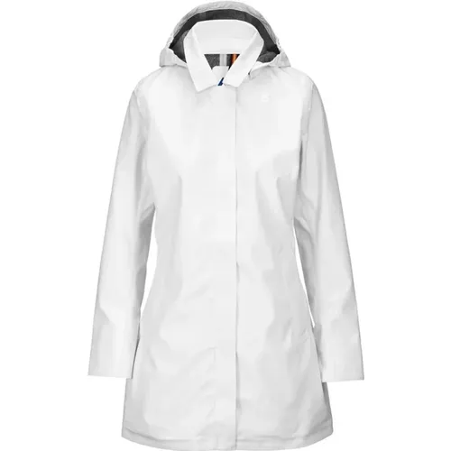 Three-Layered Jacket with Hood , female, Sizes: M, XL - K-way - Modalova