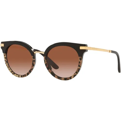 Spotted Black/ Shaded Sunglasses - Dolce & Gabbana - Modalova
