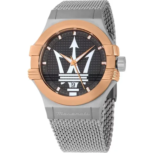 Men's Stainless Steel Bracelet Watch , male, Sizes: ONE SIZE - Maserati - Modalova