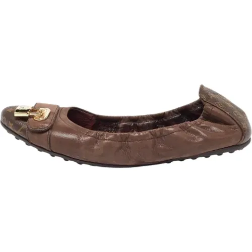 Pre-owned Coated canvas flats , female, Sizes: 6 UK - Louis Vuitton Vintage - Modalova