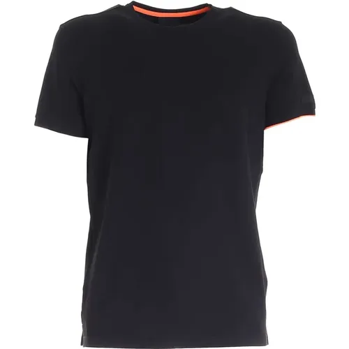 Casual T-Shirt with Varsity Stripes , male, Sizes: L - RRD - Modalova