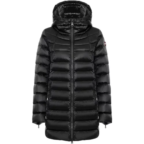 Schwarze Winter Daunenjacke , Damen, Größe: M - Colmar - Modalova