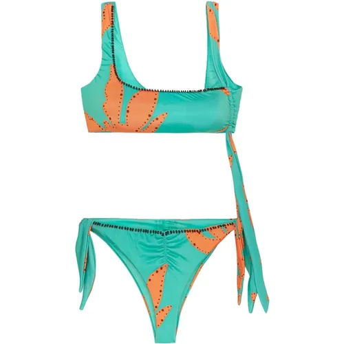 Verstellbares exotisches Bikini-Oberteil und Slip , Damen, Größe: M - Me-Fui - Modalova