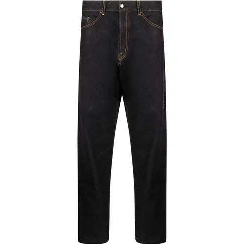 Dark Blue Loose Fit Denim Jeans , male, Sizes: XL, M, L - Moncler - Modalova