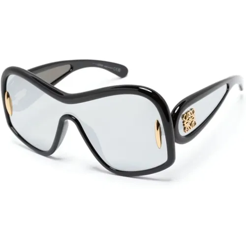 Schwarze Sonnenbrille für den täglichen Gebrauch , Damen, Größe: ONE Size - Loewe - Modalova