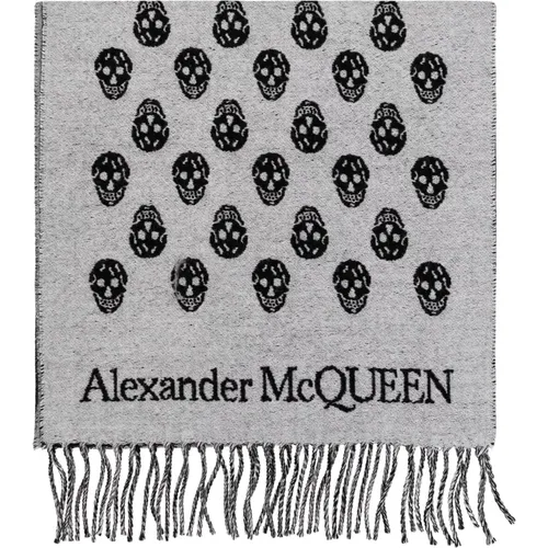 Wool scarf , female, Sizes: ONE SIZE - alexander mcqueen - Modalova