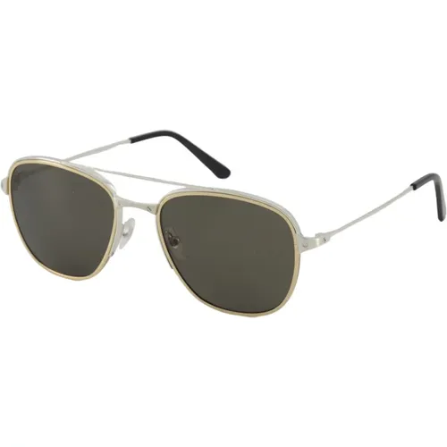Pilot Optische Silberne Sonnenbrille - Cartier - Modalova