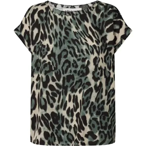 Krystal Tops T-Shirts 23431-1001 Leo , female, Sizes: XL - Lollys Laundry - Modalova