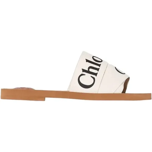 Woody Flat Mules , female, Sizes: 2 UK, 3 UK - Chloé - Modalova