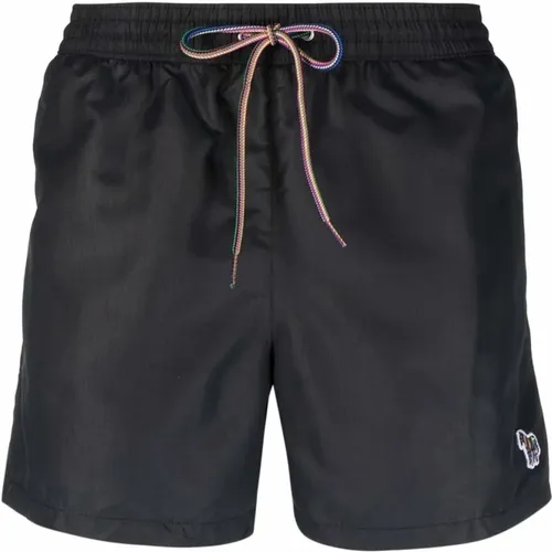 Schwarze Logo-Patch Badehose - Paul Smith - Modalova