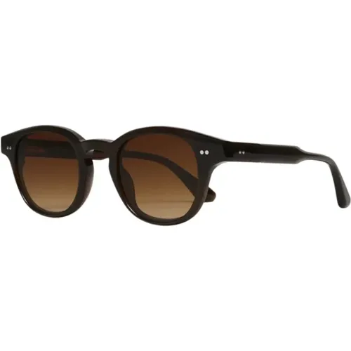 Classic Rounded Sunglasses with Sculptural Temple , unisex, Sizes: ONE SIZE - CHiMi - Modalova