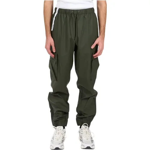 Utility Cargo Pants with Elastic Waist , male, Sizes: XL, L, M - Rains - Modalova