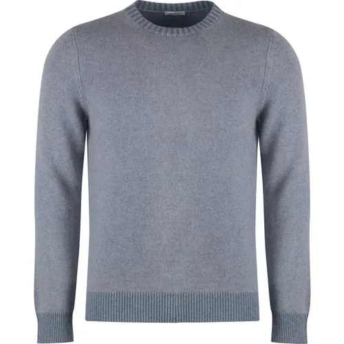 Luxuriöser Cashmere Pullover mit gerippten Kanten , Herren, Größe: 4XL - Malo - Modalova