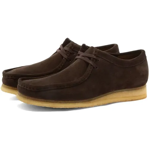 Wallabee-schuhe. , Herren, Größe: 42 1/2 EU - Clarks - Modalova