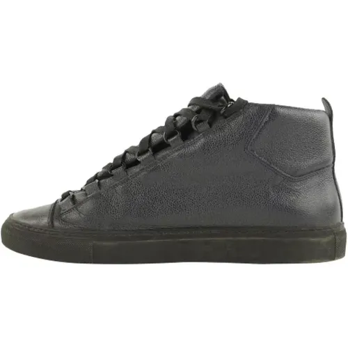 Pre-owned Leather sneakers , male, Sizes: 8 UK - Balenciaga Vintage - Modalova