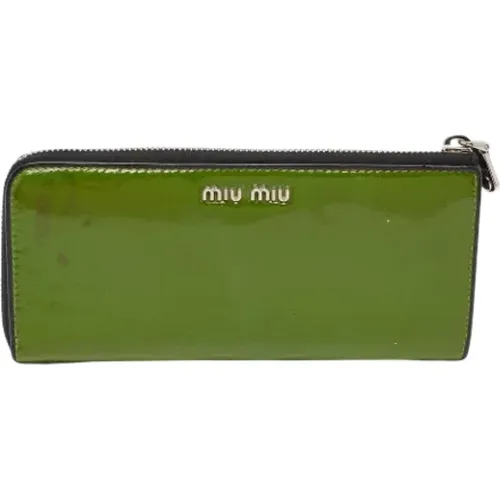 Pre-owned Leder portemonnaies - Miu Miu Pre-owned - Modalova