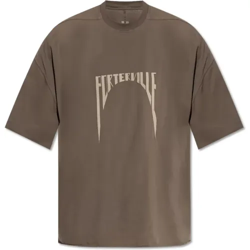 Oversize T-Shirt , Herren, Größe: ONE Size - Rick Owens - Modalova