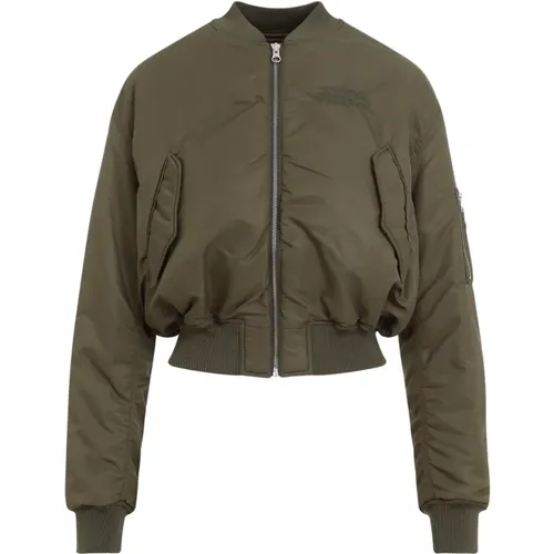 Grüne Bomberjacke Urban Chic - MM6 Maison Margiela - Modalova