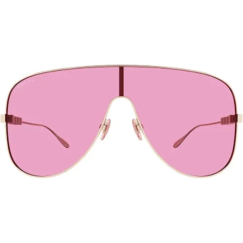 Metallic Sunglasses for Women , female, Sizes: ONE SIZE - Gucci - Modalova