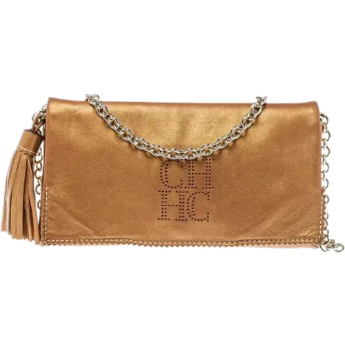 Pre-owned Leather shoulder-bags , female, Sizes: ONE SIZE - Carolina Herrera Pre-owned - Modalova