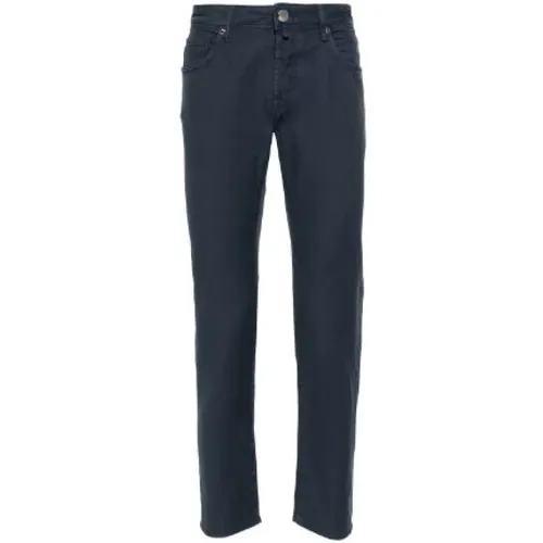 Klassische Slim Fit Dunkelblaue Jeans , Herren, Größe: W34 - Incotex - Modalova