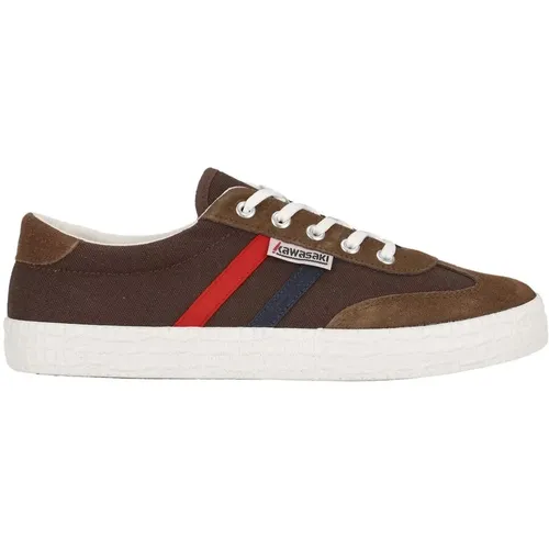 Canvas Schuh Fuzion 2.0 Schokoladenbraun , Herren, Größe: 42 EU - Kawasaki - Modalova