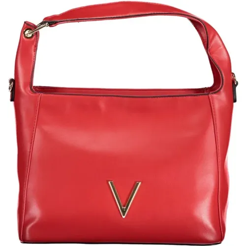 Rote Polyethylen-Schultertasche mit verstellbarem Riemen - Valentino by Mario Valentino - Modalova