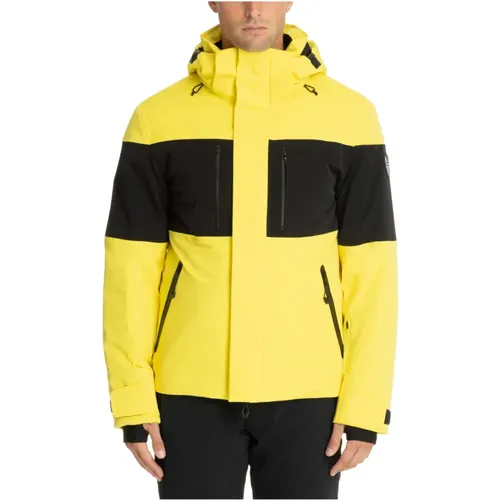 Multicolour Ski Jacket with Logo Details , male, Sizes: M - Emporio Armani EA7 - Modalova