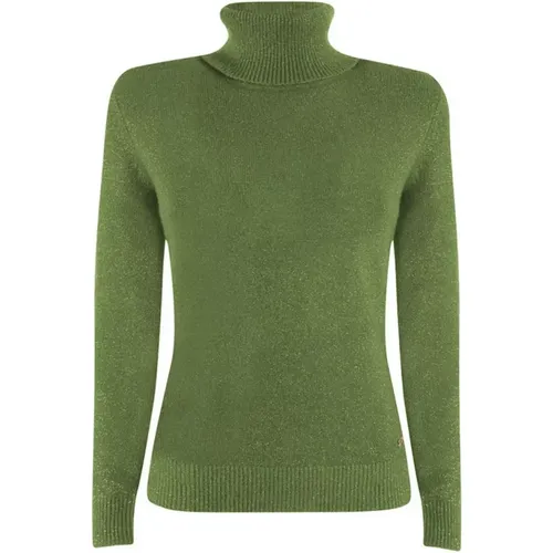 Weicher Viskosepullover mit Lurex-Details - YES ZEE - Modalova