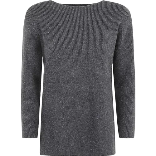 Anthrazit Pullover Damenbekleidung - Fabiana Filippi - Modalova