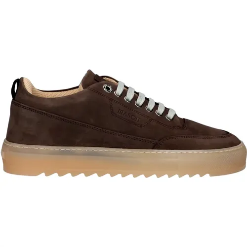 Braune Sophisticated Sneakers für Lässige Anlässe , Herren, Größe: 45 EU - Mason Garments - Modalova