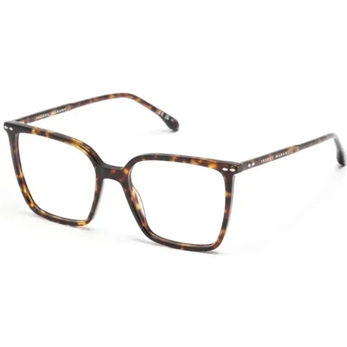 Braune Optische Brille mit Etui , Damen, Größe: 53 MM - Isabel marant - Modalova