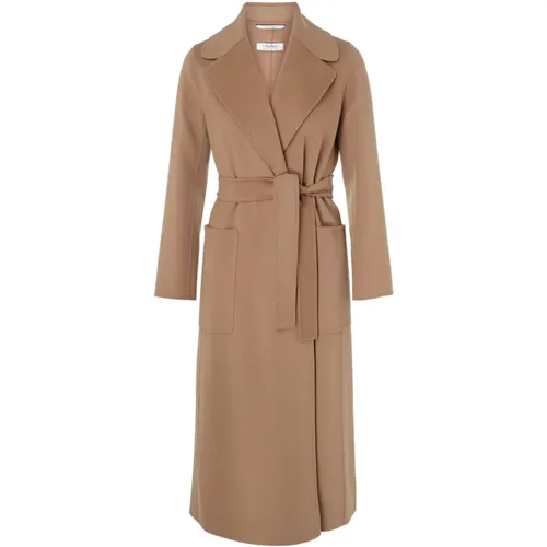 Camel Wool Coat , female, Sizes: 2XS, S, XS - Max Mara - Modalova