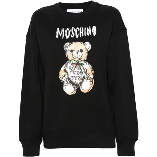 Stylish Sweatshirt for Women , female, Sizes: XS, 2XS - Moschino - Modalova