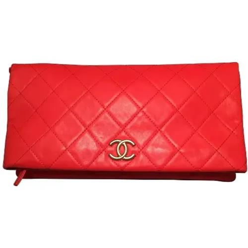 Pre-owned Leather clutches , female, Sizes: ONE SIZE - Chanel Vintage - Modalova