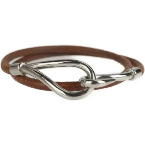 Pre-owned Leather bracelets , male, Sizes: ONE SIZE - Hermès Vintage - Modalova