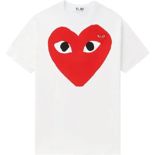 T-Shirt mit Logo-Print , Herren, Größe: L - Comme des Garçons - Modalova