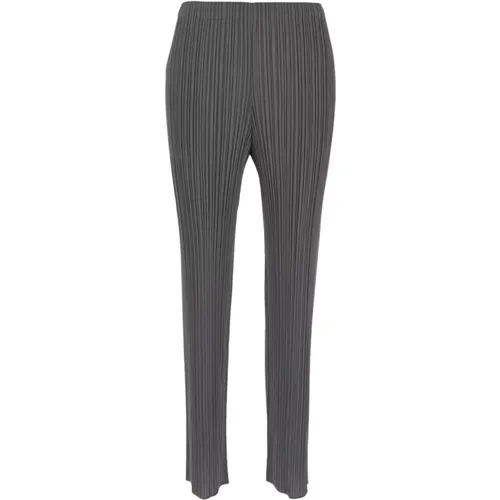 Slim-fit Hosen , Damen, Größe: XL - Issey Miyake - Modalova