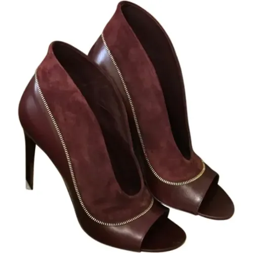 Pre-owned Leather heels , female, Sizes: 6 1/2 UK - Louis Vuitton Vintage - Modalova