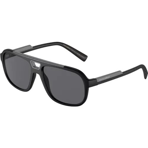 Matte /Grey Sunglasses DG 6179 , male, Sizes: 58 MM - Dolce & Gabbana - Modalova