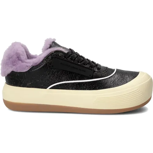 Sneakers Big Model Women, Schwarz Fuchsia , Damen, Größe: 38 EU - Philippe Model - Modalova