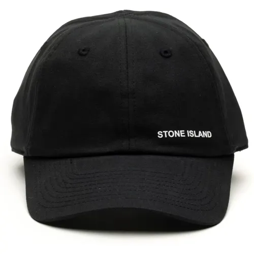 Schwarze Hüte Cappello Stil - Stone Island - Modalova