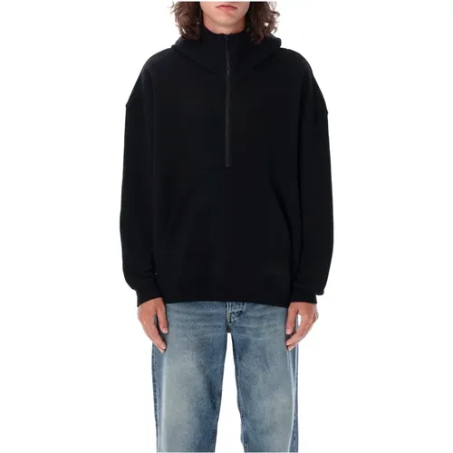 Knitwear Hanorak Logo Fleece , male, Sizes: XL - Saint Laurent - Modalova