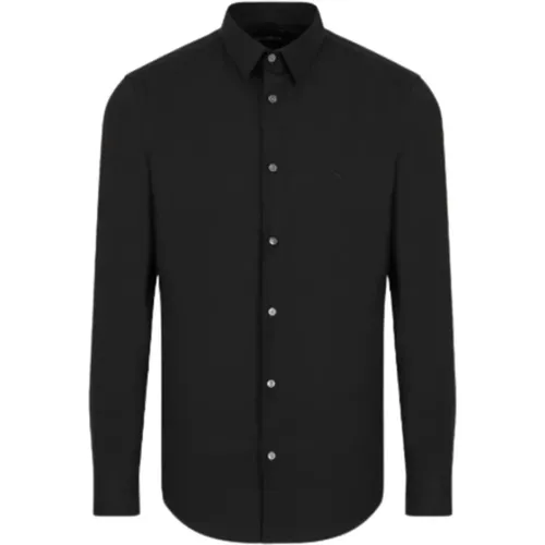 Schwarze Hemden, Modell: 8N1C09 1Ni9Z.0999 , Herren, Größe: 3XL - Emporio Armani - Modalova