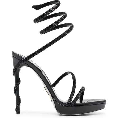 High Heel Statement Sandals , female, Sizes: 2 1/2 UK, 4 1/2 UK, 3 UK, 6 1/2 UK, 7 UK, 6 UK - René Caovilla - Modalova