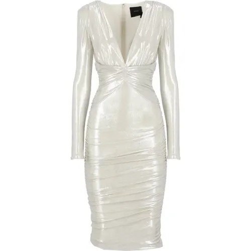 Dresses Silver , female, Sizes: S, XS - pinko - Modalova
