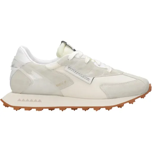 Wildleder Leder Memory Gel Sneakers , Herren, Größe: 44 EU - RUN OF - Modalova